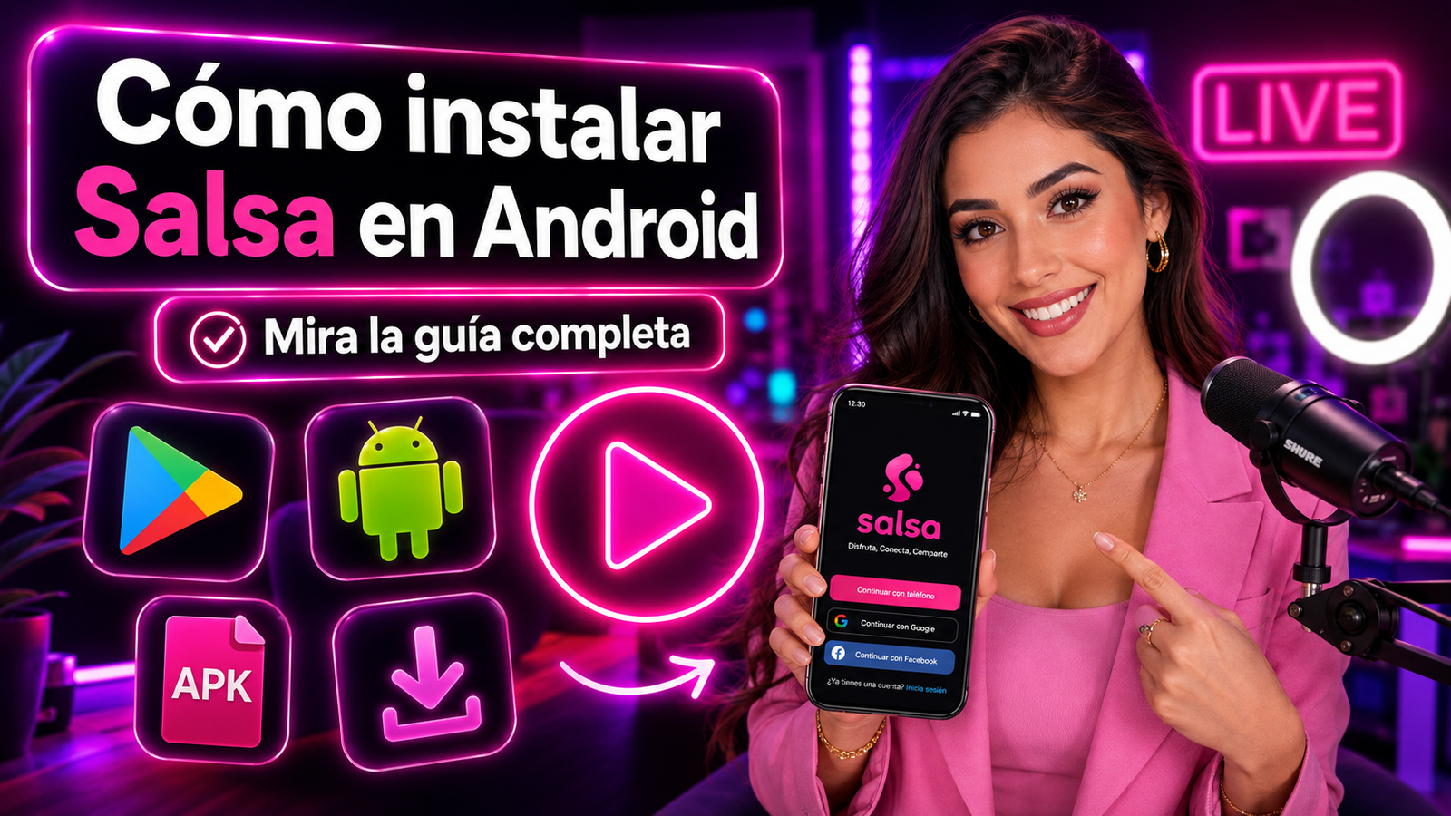 Video de instalación de la aplicación Salsa